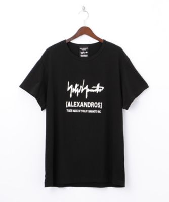 ＜＜ヨウジヤマモト＞x［Alexandros］＞ ロゴプリント半袖Tシャツ(HK-T96-089) black 【三越・伊勢丹/公式】