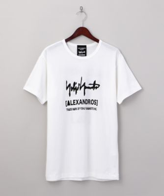 ＜＜ヨウジヤマモト＞x［Alexandros］＞ ロゴプリント半袖Tシャツ(HK-T96-089) white 【三越・伊勢丹/公式】