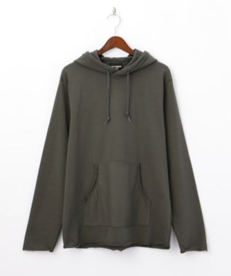 ＜＜ヨウジヤマモト＞x［Alexandros］＞ ロゴプリント裁ち切りフーディー(HK-T97-090) gray 【三越・伊勢丹/公式】