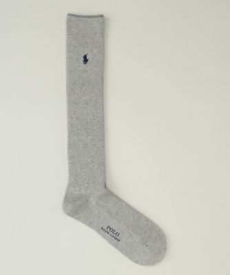 ＜POLO RALPH LAUREN (雑貨)＞ ハイソックス(2032-925) 91・グレー 【三越・伊勢丹/公式】