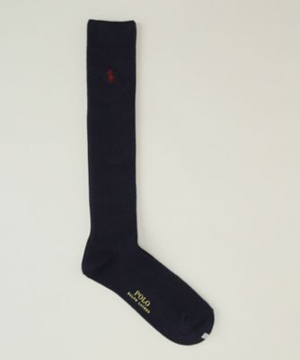 ＜POLO RALPH LAUREN (雑貨)＞ ハイソックス(2032-925) 68・ネイビー 【三越・伊勢丹/公式】