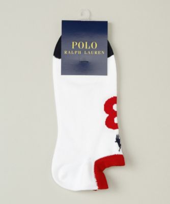 ＜POLO RALPH LAUREN (雑貨)＞ ショートソックス(2022-234) 90・ホワイト 【三越・伊勢丹/公式】