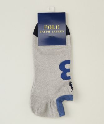 ＜POLO RALPH LAUREN (雑貨)＞ ショートソックス(2022-234) 92・グレー 【三越・伊勢丹/公式】