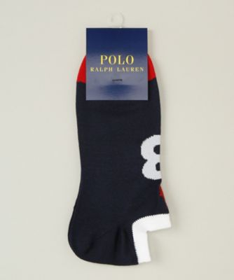 ＜POLO RALPH LAUREN (雑貨)＞ ショートソックス(2022-234) 68・ネイビー 【三越・伊勢丹/公式】