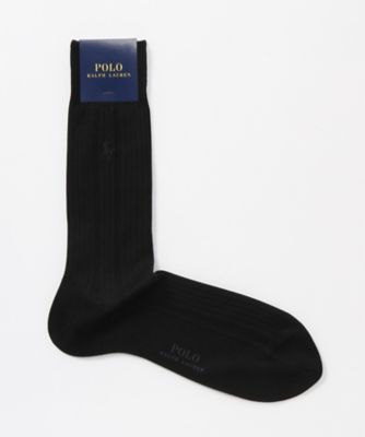 ＜POLO RALPH LAUREN (雑貨)＞ ビジネスソックス(02042140) 98・ブラック 【三越・伊勢丹/公式】