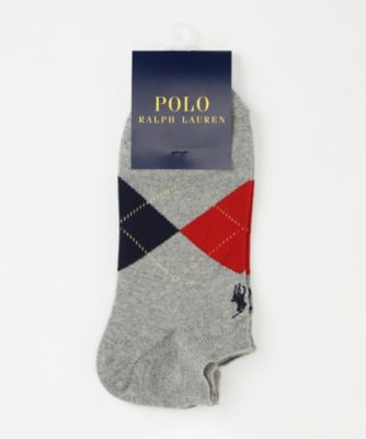 ＜POLO RALPH LAUREN (雑貨)＞ ショートソックス(2022-333) 93・グレー 【三越・伊勢丹/公式】