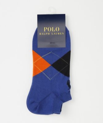 ＜POLO RALPH LAUREN (雑貨)＞ ショートソックス(2022-333) 65・ブルー 【三越・伊勢丹/公式】