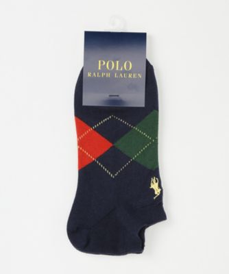 ＜POLO RALPH LAUREN (雑貨)＞ ショートソックス(2022-333) 68・ネイビー 【三越・伊勢丹/公式】