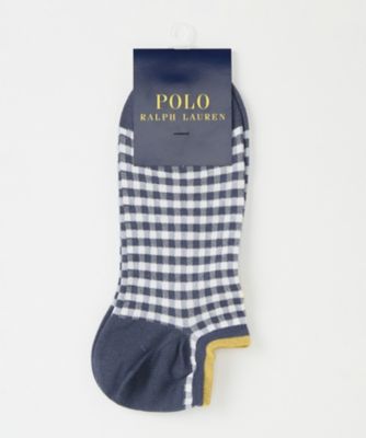 ＜POLO RALPH LAUREN (雑貨)＞ ショートソックス(2022-334) 65・ブルー 【三越・伊勢丹/公式】