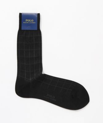 ＜POLO RALPH LAUREN (雑貨)＞ ビジネスソックス(02042547) 98・ブラック 【三越・伊勢丹/公式】
