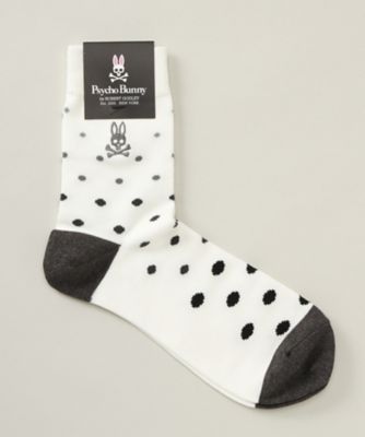＜サイコバニー/PSYCHO BUNNY(MEN)＞ カジュアルソックス(02442131) 90・ホワイト 【三越・伊勢丹/公式】