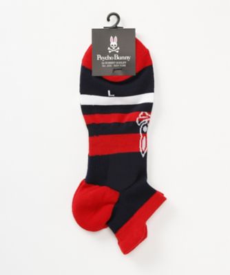 ＜サイコバニー/PSYCHO BUNNY(MEN)＞ ショートソックス(02442754) 68・ネイビー 【三越・伊勢丹/公式】