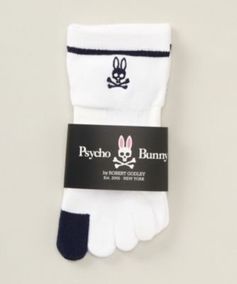 ＜サイコバニー/PSYCHO BUNNY(MEN)＞ 5本指ソックス(02442755) 90・ホワイト 【三越・伊勢丹/公式】