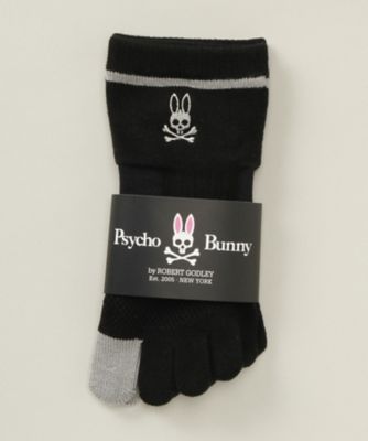 ＜サイコバニー/PSYCHO BUNNY(MEN)＞ 5本指ソックス(02442755) 98・ブラック 【三越・伊勢丹/公式】