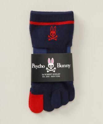 ＜サイコバニー/PSYCHO BUNNY(MEN)＞ 5本指ソックス(02442755) 68・ネイビー 【三越・伊勢丹/公式】