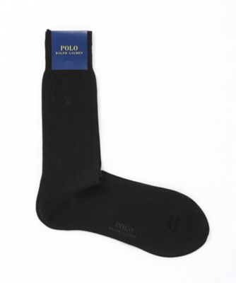 ＜POLO RALPH LAUREN (雑貨)＞ ビジネスソックス(02042555) 98・ブラック 【三越・伊勢丹/公式】