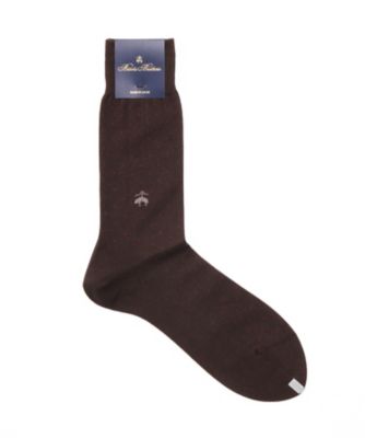 ＜ブルックス ブラザーズ/BROOKS BROTHERS＞ 秋冬用/ウール素材/ビジネス靴下(6B802) 204・ブラウン 【三越・伊勢丹/公式】