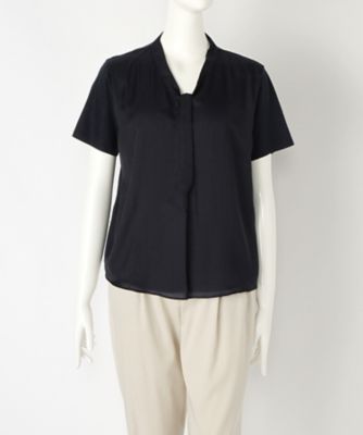 ＜ニューヨーカー/NEWYORKER＞ 大きいサイズ リヨセルコットンスムースカット アンド ソーン(54-85-8564*)(クローバー) ネービーブルー(75) 【三越・伊勢丹/公式】