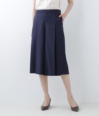 ＜ニューヨーカー/NEWYORKER＞ 大きいサイズ ウールポリストレッチツイルパンツ(59-35-9114*)(クローバープラス) ネイビー(75) 【三越・伊勢丹/公式】
