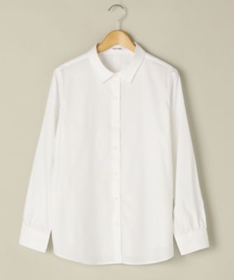 ＜ニューヨーカー/NEWYORKER＞ 大きいサイズ ストレッチピンオックシャツ(59-61-9104*)(クローバープラス) シロ(01) 【三越・伊勢丹/公式】
