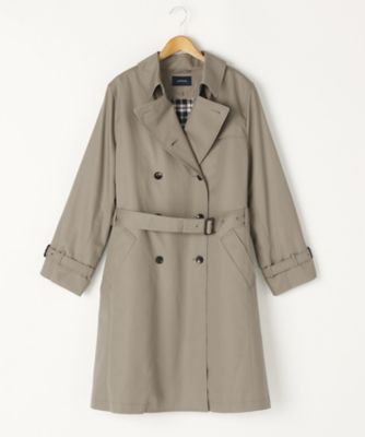 ＜ニューヨーカー/NEWYORKER＞ 大きいサイズ ベンタイルギャバジンコート(59-51-9301*)(クローバープラス) ライトグレー(03) 【三越・伊勢丹/公式】