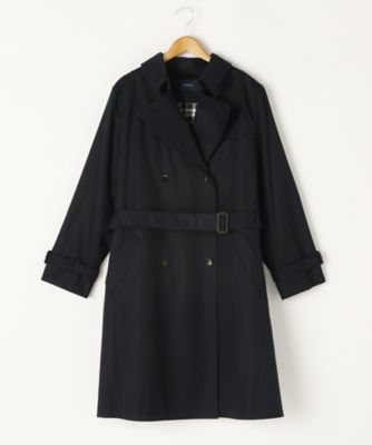 ＜ニューヨーカー/NEWYORKER＞ 大きいサイズ ベンタイルギャバジンコート(59-51-9301*)(クローバープラス) ネービーブルー(75) 【三越・伊勢丹/公式】