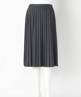 ＜ニューヨーカー/NEWYORKER＞ 大きいサイズ スエードライクカット アンド ソーンプリーツスカート(54-22-9123*)(クローバー) アオ(70) 【三越・伊勢丹/公式】