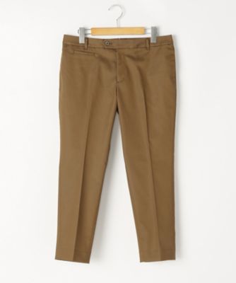 ＜ニューヨーカー/NEWYORKER＞ 大きいサイズ コットンポリエステルストレッチサテンデニムパンツ(59-31-9212*)(クローバープラス) キャメル(34) 【三越・伊勢丹/公式】