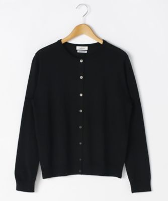 ＜ニューヨーカー/NEWYORKER＞ 大きいサイズ キャッシュウールカーディガン(54-71-9711*)(クローバー) クロ(05) 【三越・伊勢丹/公式】