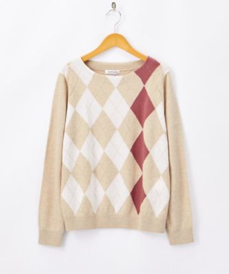 ＜ニューヨーカー/NEWYORKER＞ 大きいサイズ キャッシュウールセーター(59-71-9741*)(クローバープラス) ベージュ(33) 【三越・伊勢丹/公式】