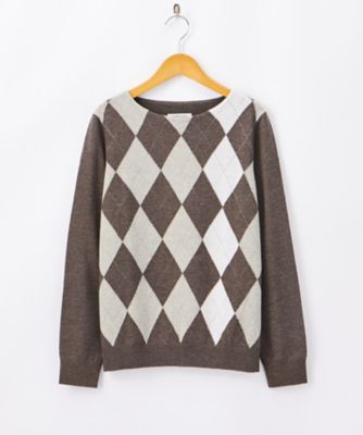 ＜ニューヨーカー/NEWYORKER＞ 大きいサイズ キャッシュウールセーター(54-71-9741*)(クローバー) ライトグレー(03) 【三越・伊勢丹/公式】