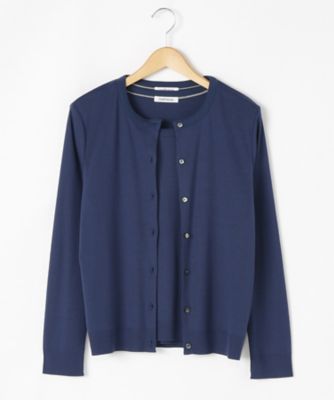 ＜ニューヨーカー/NEWYORKER＞ 大きいサイズ コットンフライスシャイニー加工アンサンブル(54-81-9701*)(クローバー) アオ(70) 【三越・伊勢丹/公式】