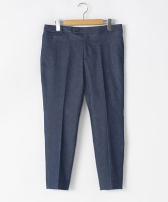 ＜ニューヨーカー/NEWYORKER＞ 大きいサイズ ポリコットンストレッチサテンパンツ(59-31-9214*)(クローバープラス) ネービーブルー(75) 【三越・伊勢丹/公式】