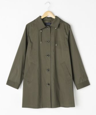 ＜ニューヨーカー/NEWYORKER＞ 大きいサイズ ポリエステル千鳥コート(59-55-9911*)(クローバープラス) カーキ(54) 【三越・伊勢丹/公式】