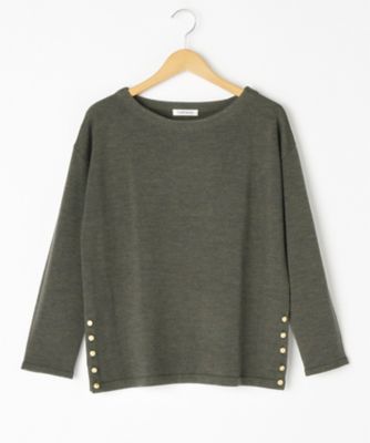 ＜ニューヨーカー/NEWYORKER＞ 大きいサイズ ウォッシャブルウール/抗ピル加工ニット(59-71-9542)(クローバープラス) カーキ(54) 【三越・伊勢丹/公式】