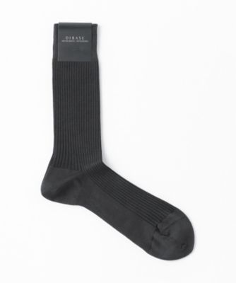 ＜ディバーゼ/DIBASE＞ 靴下(45IS203) 14・チャコール 【三越・伊勢丹/公式】