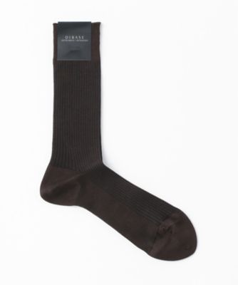 ＜ディバーゼ/DIBASE＞ 靴下(45IS203) 41・ダークブラウン 【三越・伊勢丹/公式】