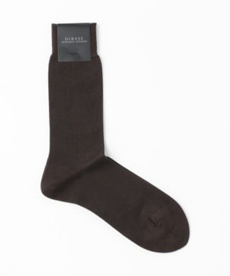 ＜ディバーゼ/DIBASE＞ 靴下(45IS204) 41・ダークブラウン 【三越・伊勢丹/公式】