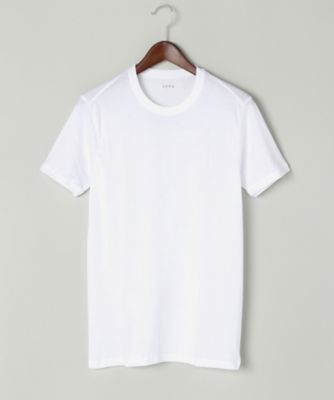 ＜シーク/SEEK＞ ▼年間素材/クルーネックTシャツ(EE1513A) 03・ホワイト 【三越・伊勢丹/公式】