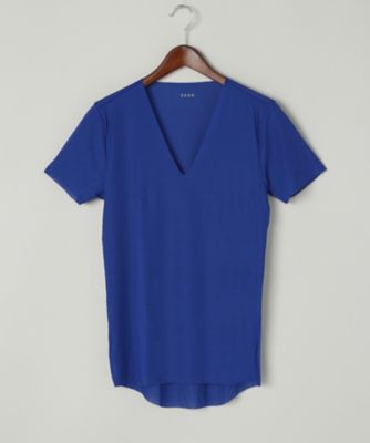 ＜シーク/SEEK＞ ▼ゴルフ用/メッシュ素材/VネックTシャツ(EE2514G) 59・ブルー 【三越・伊勢丹/公式】