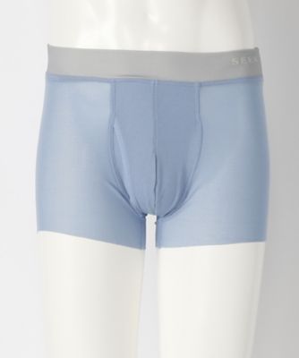 ＜シーク/SEEK＞ 夏用素材/メッシュ素材/ボクサーパンツ/カットオフ仕様(EE3680) 66・グレイッシュブルー 【三越・伊勢丹/公式】