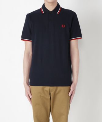 ＜フレッドペリー/Fred Perry＞ ポロシャツ(M12N) 471・ネイビーx白xレッド 【三越・伊勢丹/公式】