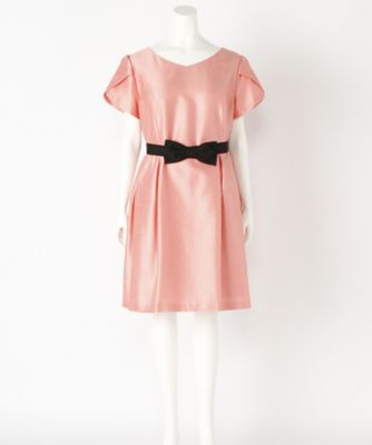 ＜ef-de L＞ 大きいサイズ ポリエステルシャンタンワンピース(55-71121424)(クローバープラス) ピンク(31) 【三越・伊勢丹/公式】