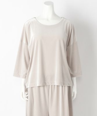 【SALE（伊勢丹）】＜SUPERIOR CLOSET L＞ 大きいサイズ OMI ストレッチベロアプルオーバー(75-72190401)(クローバープラス) アイボリー(22) 【三越・伊勢丹/公式】
