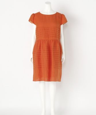 【SALE（伊勢丹）】＜マーリエ パー エフデL＞ 大きいサイズ 麻無地ワンピース(54-72121437)(クローバープラス) オレンジ(71) 【三越・伊勢丹/公式】