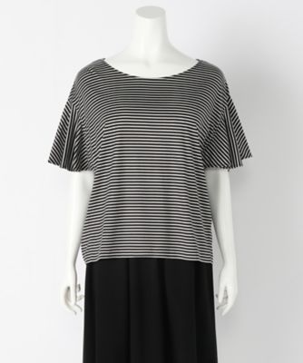 【SALE（伊勢丹）】＜ef-de L＞ 大きいサイズ 綿モダール カット アンド ソーン(55-73190406)(クローバープラス) ボーダー(97) 【三越・伊勢丹/公式】