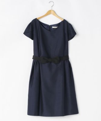 ＜ef-de L＞ 大きいサイズ ポリエステルシャンタン ドレス(55-73121411)(クローバープラス) コン(60) 【三越・伊勢丹/公式】