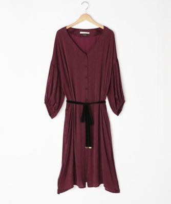 【SALE（伊勢丹）】＜ef-de L＞ 大きいサイズ シャツワンピース(55-73121428)(クローバープラス) ワイン（35） 【三越・伊勢丹/公式】