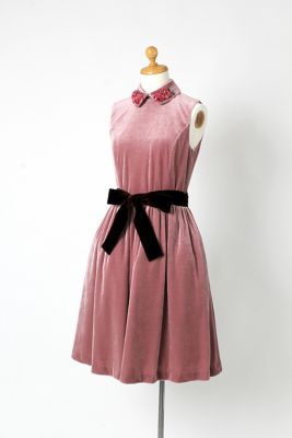 ＜マーリエ パー エフデ＞ x<Chay>x<Isetan girl> トリアセベロアワンピース(5973121958) ピンク(31) 【三越・伊勢丹/公式】
