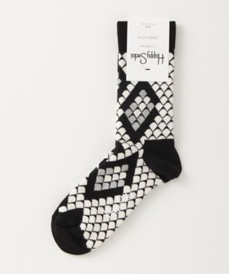 ＜ハッピーソックス/Happy Socks＞ レギュラーソックス(605025) 019・ブラック 【三越・伊勢丹/公式】